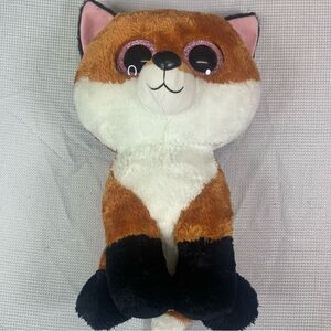 Fox Slick Beanie Boo Orange Fox Glitter Eyes Jumbo